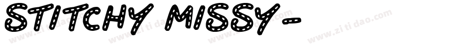 Stitchy Missy字体转换